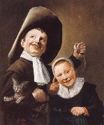 Judith leyster, A Boy and a Girl with a Cat and an Eel